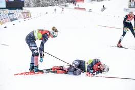 26.02.2023, Planica, Slovenia (SLO): Jessie Diggins (USA), Julia Kern (USA), (l-r)  - FIS nordic world ski championships cross-country, team sprint, Planica (SLO). www.nordicfocus.com. © Modica/NordicFocus. Every downloaded picture is fee-liable.