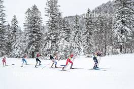 26.02.2023, Planica, Slovenia (SLO): Katerina Janatova (CZE), Krista Parmakoski (FIN), Victoria Carl (GER), Jonna Sundling (SWE), Tiril Udnes Weng (NOR), Julia Kern (USA), (l-r)  - FIS nordic world ski championships cross-country, team sprint, Planica (SLO). www.nordicfocus.com. © Modica/NordicFocus. Every downloaded picture is fee-liable.