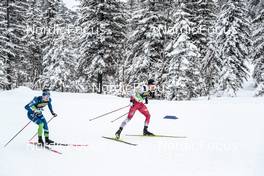 26.02.2023, Planica, Slovenia (SLO): Vili Crv (SLO), Benjamin Moser (AUT), (l-r)  - FIS nordic world ski championships cross-country, team sprint, Planica (SLO). www.nordicfocus.com. © Modica/NordicFocus. Every downloaded picture is fee-liable.