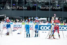 26.02.2023, Planica, Slovenia (SLO): Marianna Klementova (SVK), Nicole Monsorno (ITA), Keidy Kaasiku (EST), Jonna Sundling (SWE), Tiril Udnes Weng (NOR), (l-r)  - FIS nordic world ski championships cross-country, team sprint, Planica (SLO). www.nordicfocus.com. © Modica/NordicFocus. Every downloaded picture is fee-liable.