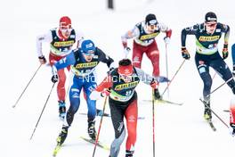 26.02.2023, Planica, Slovenia (SLO): Marko Kilp (EST), Antoine Cyr (CAN), (l-r)  - FIS nordic world ski championships cross-country, team sprint, Planica (SLO). www.nordicfocus.com. © Modica/NordicFocus. Every downloaded picture is fee-liable.