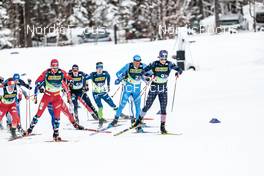 26.02.2023, Planica, Slovenia (SLO): Renaud Jay (FRA), Paal Golberg (NOR), Niilo Moilanen (FIN), Francesco De Fabiani (ITA), James Clinton Schoonmaker (USA), (l-r)  - FIS nordic world ski championships cross-country, team sprint, Planica (SLO). www.nordicfocus.com. © Modica/NordicFocus. Every downloaded picture is fee-liable.