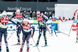 26.02.2023, Planica, Slovenia (SLO): Victoria Carl (GER), Laura Gimmler (GER), (l-r)  - FIS nordic world ski championships cross-country, team sprint, Planica (SLO). www.nordicfocus.com. © Modica/NordicFocus. Every downloaded picture is fee-liable.
