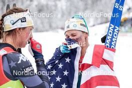 26.02.2023, Planica, Slovenia (SLO): Julia Kern (USA), Jessie Diggins (USA), (l-r)  - FIS nordic world ski championships cross-country, team sprint, Planica (SLO). www.nordicfocus.com. © Modica/NordicFocus. Every downloaded picture is fee-liable.