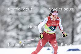26.02.2023, Planica, Slovenia (SLO): Anja Weber (SUI) - FIS nordic world ski championships cross-country, team sprint, Planica (SLO). www.nordicfocus.com. © Modica/NordicFocus. Every downloaded picture is fee-liable.
