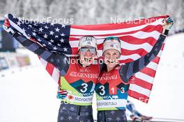 26.02.2023, Planica, Slovenia (SLO): Julia Kern (USA), Jessie Diggins (USA), (l-r)  - FIS nordic world ski championships cross-country, team sprint, Planica (SLO). www.nordicfocus.com. © Modica/NordicFocus. Every downloaded picture is fee-liable.