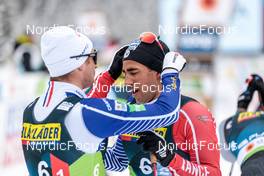 26.02.2023, Planica, Slovenia (SLO): Renaud Jay (FRA), Richard Jouve (FRA), (l-r)  - FIS nordic world ski championships cross-country, team sprint, Planica (SLO). www.nordicfocus.com. © Modica/NordicFocus. Every downloaded picture is fee-liable.