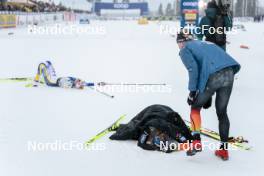 25.11.2023, Ruka, Finland (FIN): Katharina Hennig (GER), Victoria Carl (GER), (l-r)  - FIS world cup cross-country, 10km, Ruka (FIN). www.nordicfocus.com. © Modica/NordicFocus. Every downloaded picture is fee-liable.