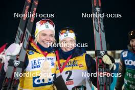 24.11.2023, Ruka, Finland (FIN): Emma Ribom (SWE), Jonna Sundling (SWE), (l-r)  - FIS world cup cross-country, individual sprint, Ruka (FIN). www.nordicfocus.com. © Modica/NordicFocus. Every downloaded picture is fee-liable.
