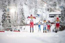 24.11.2023, Ruka, Finland (FIN): Kristine Stavaas Skistad (NOR), Jonna Sundling (SWE), Nadine Faehndrich (SUI), (l-r)  - FIS world cup cross-country, individual sprint, Ruka (FIN). www.nordicfocus.com. © Modica/NordicFocus. Every downloaded picture is fee-liable.