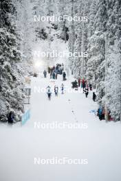 24.11.2023, Ruka, Finland (FIN): Eero Rantala (FIN), Edvin Anger (SWE), Wiljam Mattila (FIN), Jules Chappaz (FRA), Johannes Hoesflot Klaebo (NOR), Erik Valnes (NOR), (l-r)  - FIS world cup cross-country, individual sprint, Ruka (FIN). www.nordicfocus.com. © Modica/NordicFocus. Every downloaded picture is fee-liable.