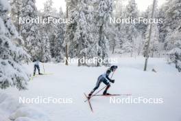 26.11.2023, Ruka, Finland (FIN): Katharina Hennig (GER), Pia Fink (GER), (l-r)  - FIS world cup cross-country, mass, Ruka (FIN). www.nordicfocus.com. © Modica/NordicFocus. Every downloaded picture is fee-liable.