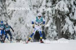 26.11.2023, Ruka, Finland (FIN): Leo Johansson (SWE) - FIS world cup cross-country, mass, Ruka (FIN). www.nordicfocus.com. © Modica/NordicFocus. Every downloaded picture is fee-liable.