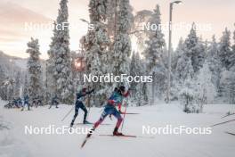 26.11.2023, Ruka, Finland (FIN): Simone Dapra (ITA), Zak Ketterson (USA), (l-r)  - FIS world cup cross-country, mass, Ruka (FIN). www.nordicfocus.com. © Modica/NordicFocus. Every downloaded picture is fee-liable.