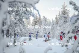 26.11.2023, Ruka, Finland (FIN): Jonna Sundling (SWE), Kristin Austgulen Fosnaes (NOR), (l-r)  - FIS world cup cross-country, mass, Ruka (FIN). www.nordicfocus.com. © Modica/NordicFocus. Every downloaded picture is fee-liable.