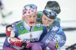 26.11.2023, Ruka, Finland (FIN): Jessie Diggins (USA), Sophia Laukli (USA), (l-r)  - FIS world cup cross-country, mass, Ruka (FIN). www.nordicfocus.com. © Modica/NordicFocus. Every downloaded picture is fee-liable.