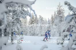 26.11.2023, Ruka, Finland (FIN): Julia Kern (USA), Jasmin Kahara (FIN), (l-r)  - FIS world cup cross-country, mass, Ruka (FIN). www.nordicfocus.com. © Modica/NordicFocus. Every downloaded picture is fee-liable.
