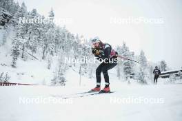 23.11.2023, Ruka, Finland (FIN): Hugo Lapalus (FRA) - FIS world cup cross-country, training, Ruka (FIN). www.nordicfocus.com. © Modica/NordicFocus. Every downloaded picture is fee-liable.