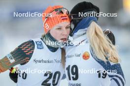 02.12.2023, Gaellivare, Sweden (SWE): Patricija Eiduka (LAT), Katerina Janatova (CZE), (l-r)  - FIS world cup cross-country, 10km, Gaellivare (SWE). www.nordicfocus.com. © Modica/NordicFocus. Every downloaded picture is fee-liable.