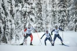 02.12.2023, Gaellivare, Sweden (SWE): Xavier Mckeever (CAN), Richard Jouve (FRA), (l-r)  - FIS world cup cross-country, 10km, Gaellivare (SWE). www.nordicfocus.com. © Modica/NordicFocus. Every downloaded picture is fee-liable.