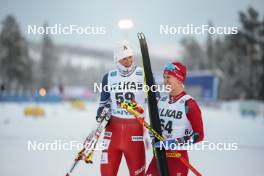 02.12.2023, Gaellivare, Sweden (SWE): Tomas Lukes (CZE), Iver Tildheim Andersen (NOR), (l-r)  - FIS world cup cross-country, 10km, Gaellivare (SWE). www.nordicfocus.com. © Modica/NordicFocus. Every downloaded picture is fee-liable.