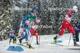 09.12.2023, Oestersund, Sweden (SWE): Juuso Haarala (FIN), Even Northug (NOR), (l-r)  - FIS world cup cross-country, individual sprint, Oestersund (SWE). www.nordicfocus.com. © Proserpio/NordicFocus. Every downloaded picture is fee-liable.