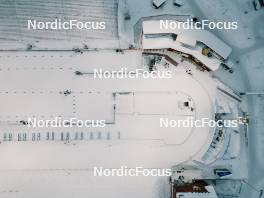 08.12.2023, Oestersund, Sweden (SWE): Aerial view of OestersundÕs stadium   - FIS world cup cross-country, training, Oestersund (SWE). www.nordicfocus.com. © Modica/NordicFocus. Every downloaded picture is fee-liable.