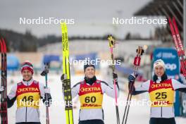17.12.2023, Trondheim, Norway (NOR): Paal Golberg (NOR), Johannes Hoesflot Klaebo (NOR), Henrik Doennestad (NOR), (l-r) - FIS world cup cross-country, 10km, Trondheim (NOR). www.nordicfocus.com. © Modica/NordicFocus. Every downloaded picture is fee-liable.