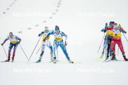 15.12.2023, Trondheim, Norway (NOR): Tiia Olkkonen (FIN), Mathilde Myhrvold (NOR), (l-r)  - FIS world cup cross-country, individual sprint, Trondheim (NOR). www.nordicfocus.com. © Modica/NordicFocus. Every downloaded picture is fee-liable.