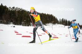 16.12.2023, Trondheim, Norway (NOR): Lisa Lohmann (GER), Johanna Matintalo (FIN), (l-r)  - FIS world cup cross-country, skiathlon, Trondheim (NOR). www.nordicfocus.com. © Modica/NordicFocus. Every downloaded picture is fee-liable.