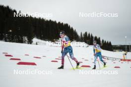 16.12.2023, Trondheim, Norway (NOR): James Clinton Schoonmaker (USA), Joni Maki (FIN), (l-r)  - FIS world cup cross-country, skiathlon, Trondheim (NOR). www.nordicfocus.com. © Modica/NordicFocus. Every downloaded picture is fee-liable.