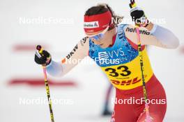 16.12.2023, Trondheim, Norway (NOR): Anja Weber (SUI) - FIS world cup cross-country, skiathlon, Trondheim (NOR). www.nordicfocus.com. © Modica/NordicFocus. Every downloaded picture is fee-liable.