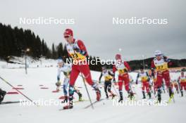 16.12.2023, Trondheim, Norway (NOR): Jens Burman (SWE), Henrik Doennestad (NOR), Jan Thomas Jenssen (NOR), Erik Valnes (NOR), (l-r)  - FIS world cup cross-country, skiathlon, Trondheim (NOR). www.nordicfocus.com. © Modica/NordicFocus. Every downloaded picture is fee-liable.