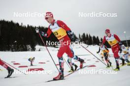 16.12.2023, Trondheim, Norway (NOR): Henrik Doennestad (NOR), Jan Thomas Jenssen (NOR), (l-r)  - FIS world cup cross-country, skiathlon, Trondheim (NOR). www.nordicfocus.com. © Modica/NordicFocus. Every downloaded picture is fee-liable.
