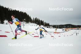 16.12.2023, Trondheim, Norway (NOR): John Steel Hagenbuch (USA), Jules Lapierre (FRA), (l-r)  - FIS world cup cross-country, skiathlon, Trondheim (NOR). www.nordicfocus.com. © Modica/NordicFocus. Every downloaded picture is fee-liable.