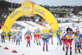 16.12.2023, Trondheim, Norway (NOR): Anne Kjersti Kalvaa (NOR), Rosie Brennan (USA), (l-r)  - FIS world cup cross-country, skiathlon, Trondheim (NOR). www.nordicfocus.com. © Modica/NordicFocus. Every downloaded picture is fee-liable.