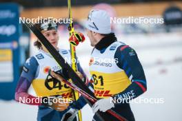 16.12.2023, Trondheim, Norway (NOR): Luke Jager (USA), Lucas Chanavat (FRA), (l-r)  - FIS world cup cross-country, skiathlon, Trondheim (NOR). www.nordicfocus.com. © Modica/NordicFocus. Every downloaded picture is fee-liable.