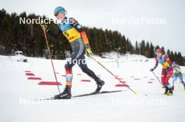 16.12.2023, Trondheim, Norway (NOR): Victoria Carl (GER), Heidi Weng (NOR), (l-r)  - FIS world cup cross-country, skiathlon, Trondheim (NOR). www.nordicfocus.com. © Modica/NordicFocus. Every downloaded picture is fee-liable.