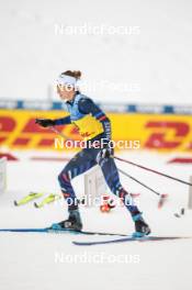 16.12.2023, Trondheim, Norway (NOR): Delphine Claudel (FRA) - FIS world cup cross-country, skiathlon, Trondheim (NOR). www.nordicfocus.com. © Modica/NordicFocus. Every downloaded picture is fee-liable.