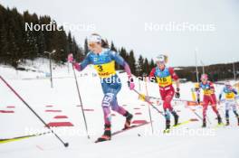 16.12.2023, Trondheim, Norway (NOR): Rosie Brennan (USA), Astrid Oeyre Slind (NOR), (l-r)  - FIS world cup cross-country, skiathlon, Trondheim (NOR). www.nordicfocus.com. © Modica/NordicFocus. Every downloaded picture is fee-liable.