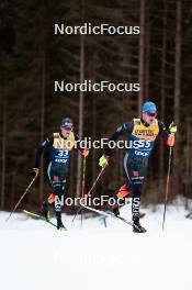 31.12.2023, Toblach, Italy (ITA): Friedrich Moch (GER), Lucas Boegl (GER), (l-r) - FIS world cup cross-country, tour de ski, 10km, Toblach (ITA). www.nordicfocus.com. © Modica/NordicFocus. Every downloaded picture is fee-liable.