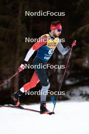 31.12.2023, Toblach, Italy (ITA): Olivier Leveille (CAN) - FIS world cup cross-country, tour de ski, 10km, Toblach (ITA). www.nordicfocus.com. © Modica/NordicFocus. Every downloaded picture is fee-liable.