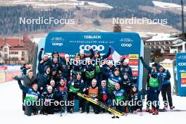 30.12.2023, Toblach, Italy (ITA): Team France  - FIS world cup cross-country, tour de ski, individual sprint, Toblach (ITA). www.nordicfocus.com. © Modica/NordicFocus. Every downloaded picture is fee-liable.