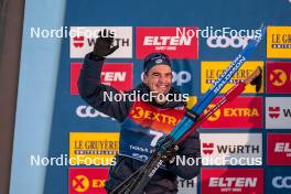 30.12.2023, Toblach, Italy (ITA): Jules Chappaz (FRA), (l-r) - FIS world cup cross-country, tour de ski, individual sprint, Toblach (ITA). www.nordicfocus.com. © Modica/NordicFocus. Every downloaded picture is fee-liable.