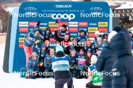 30.12.2023, Toblach, Italy (ITA): Team France  - FIS world cup cross-country, tour de ski, individual sprint, Toblach (ITA). www.nordicfocus.com. © Modica/NordicFocus. Every downloaded picture is fee-liable.