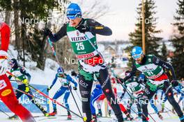 07.01.2023, Otepaeae, Estonia (EST): Aaron Kostner (ITA) - FIS world cup nordic combined men, mass HS97/10km, Otepaeae (EST). www.nordicfocus.com. © Volk/NordicFocus. Every downloaded picture is fee-liable.
