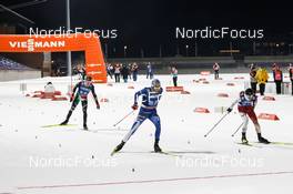 06.01.2023, Otepaeae, Estonia (EST): Iacopo Bortolas (ITA), Eero Hirvonen (FIN), Ryota Yamamoto (JPN), (l-r)  - FIS world cup nordic combined men, mixed team HS97/4x5km, Otepaeae (EST). www.nordicfocus.com. © Volk/NordicFocus. Every downloaded picture is fee-liable.