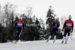 05.01.2023, Otepaeae, Estonia (EST): Jens Luraas Oftebro (NOR), Joergen Graabak (NOR), Magnus Krog (NOR), (l-r)  - FIS world cup nordic combined men, training, Otepaeae (EST). www.nordicfocus.com. © Volk/NordicFocus. Every downloaded picture is fee-liable.