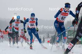 21.01.2023, Klingenthal, Germany (GER): Raffaele Buzzi (ITA), Jared Shumate (USA), Stephen Schumann (USA), (l-r)  - FIS world cup nordic combined men, individual gundersen HS140/10km, Klingenthal (GER). www.nordicfocus.com. © Volk/NordicFocus. Every downloaded picture is fee-liable.