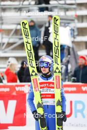 21.01.2023, Klingenthal, Germany (GER): Vinzenz Geiger (GER) - FIS world cup nordic combined men, individual gundersen HS140/10km, Klingenthal (GER). www.nordicfocus.com. © Volk/NordicFocus. Every downloaded picture is fee-liable.